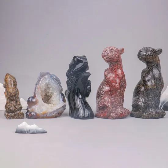 Lifelike Crystal Three-Dimensional Art Leopard Glass Paintings (MR-YB6-2039)