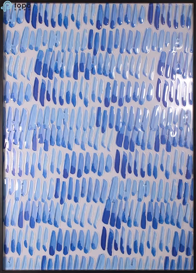 H800mm*600mm Pintura de vidro de planta de arte decorativa para decoração de parede (MR