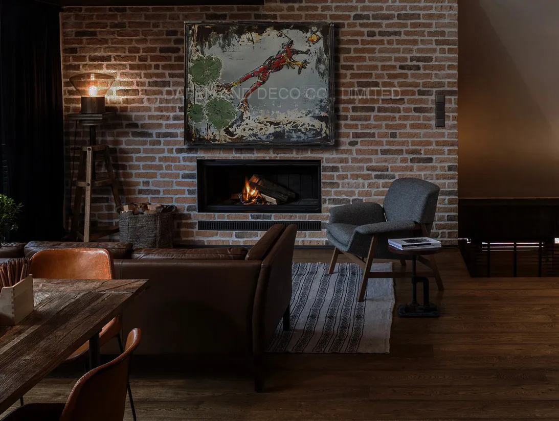 Pintura de decoração de vidro de plantas coloridas com moldura de metal de arte de parede (MR