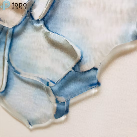 H400mm * 300mm Chinês Moderno Planta Verde Decoração de Parede Pintura em Vidro (MR